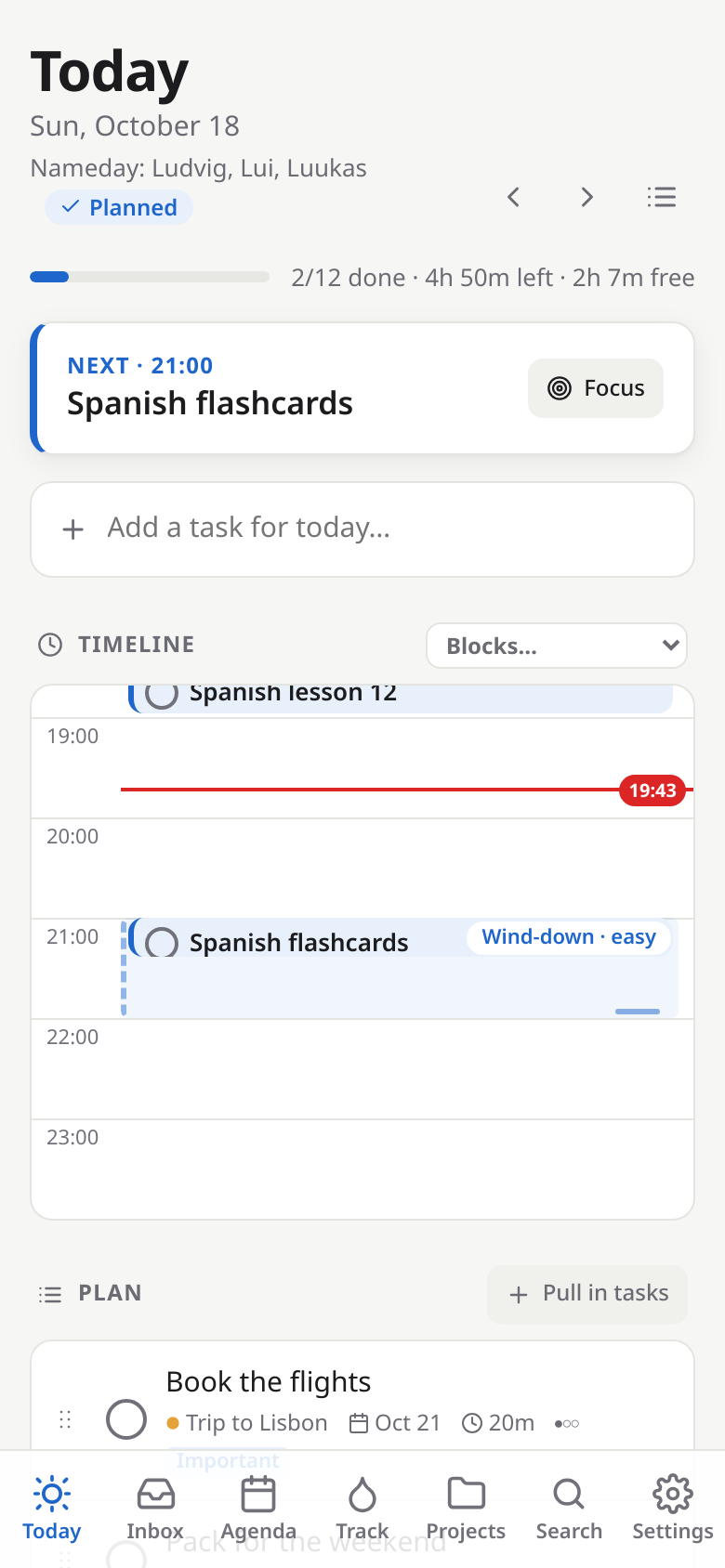 Today on a phone