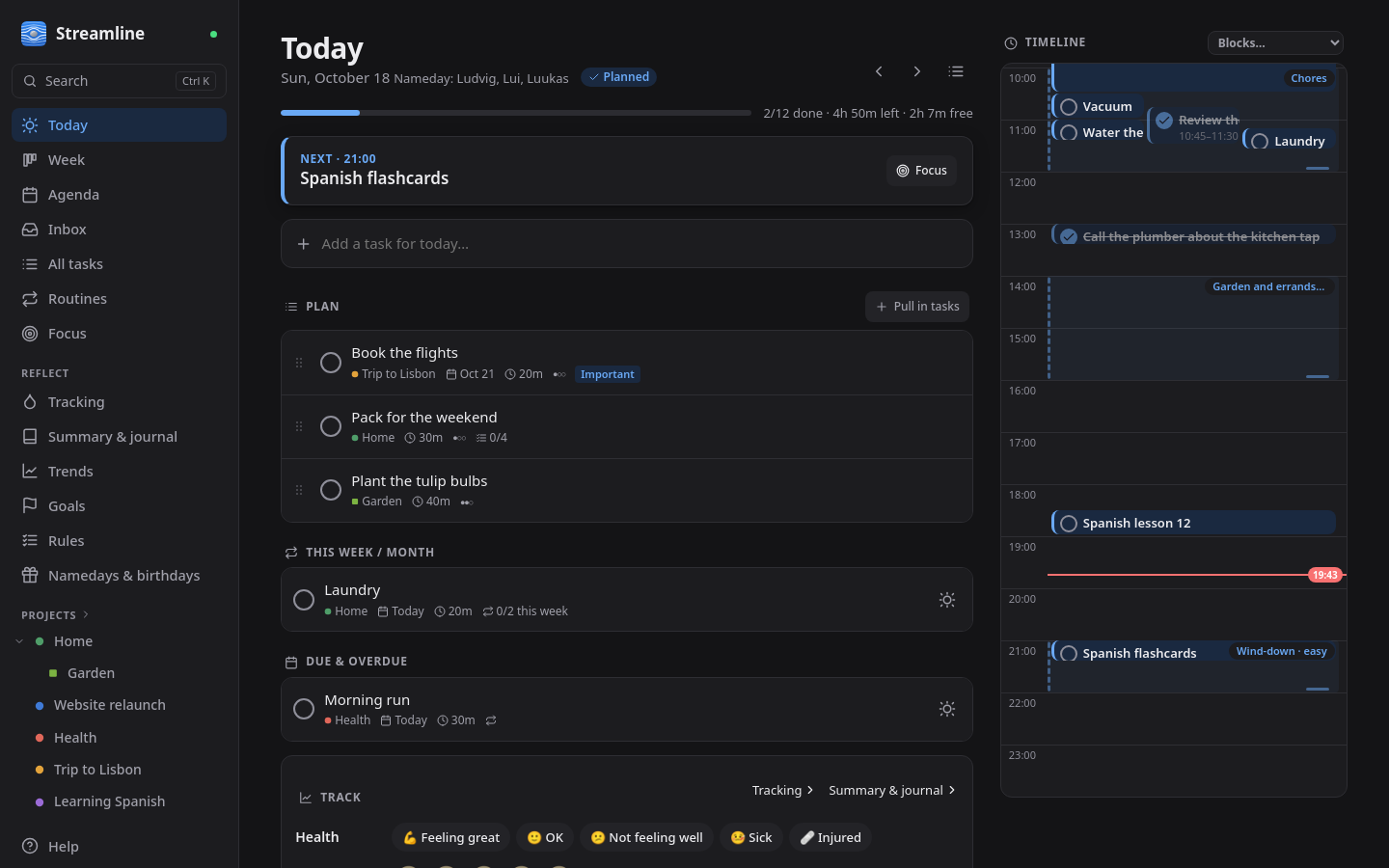 Today in the dark theme